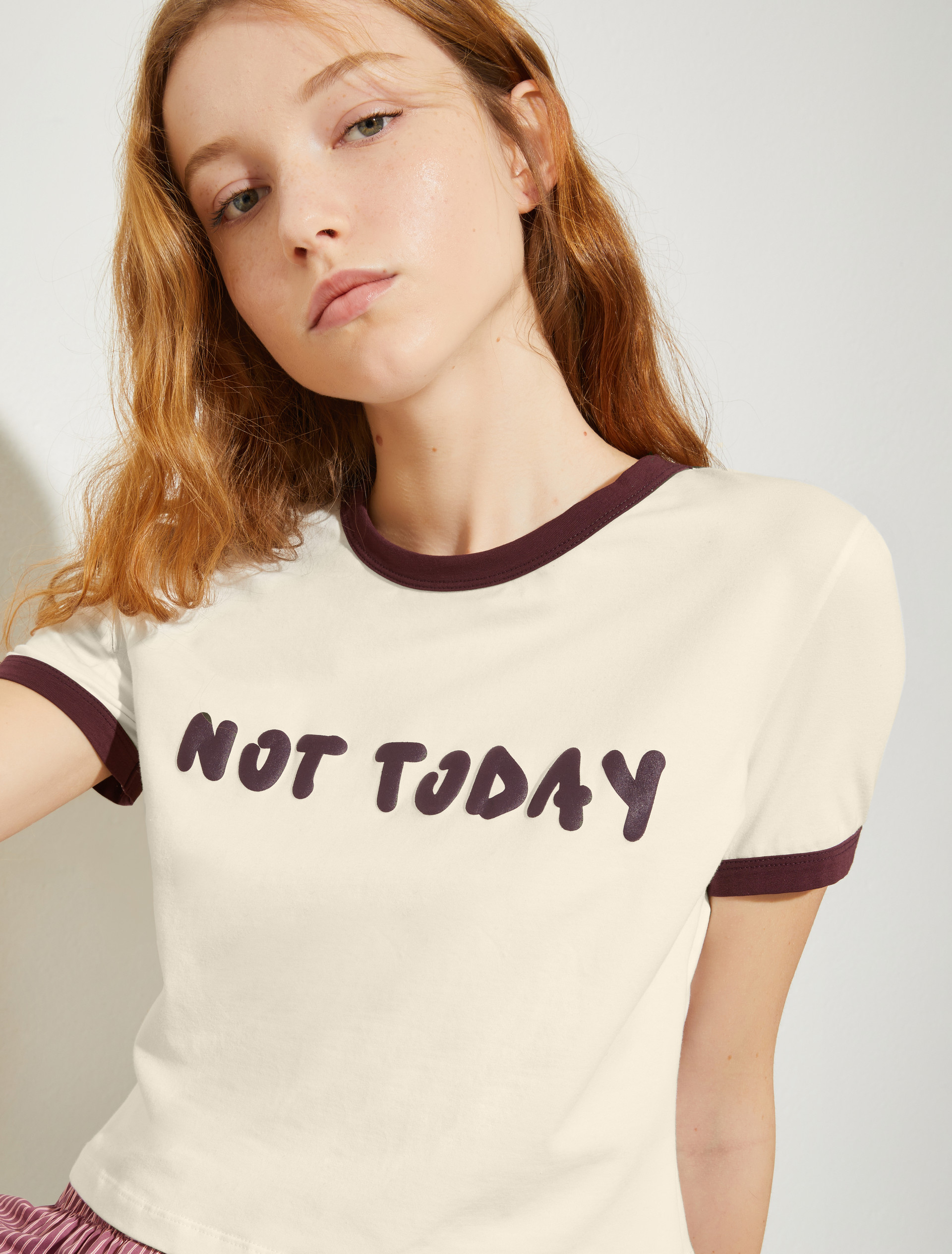 P. Terzini &Co.llaboration cropped T-shirt, milk | MAX&Co. P. Terzini &Co.llaboration cropped T-shirt - MILK - MAX&Co. - 3
