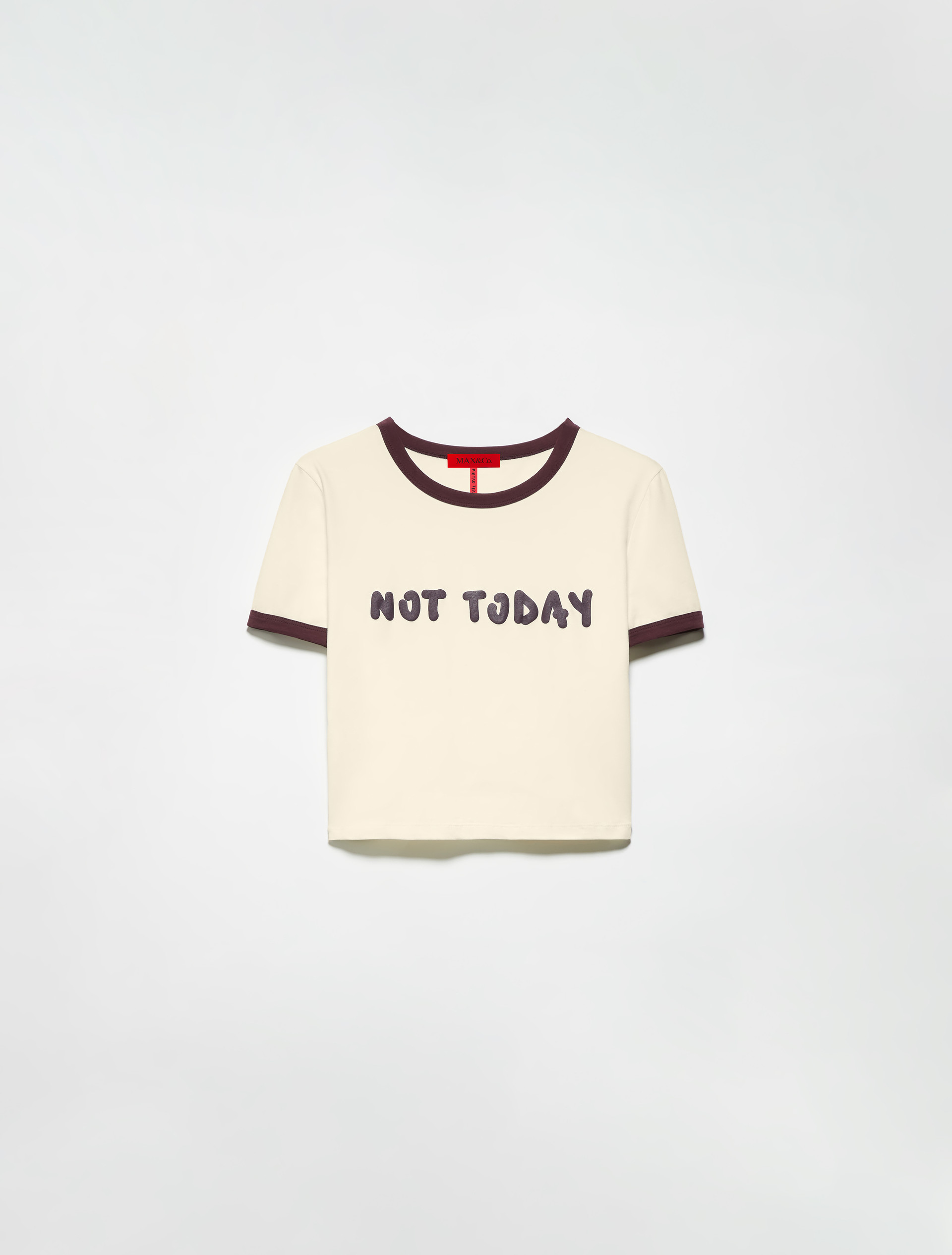 P. Terzini &Co.llaboration cropped T-shirt, milk | MAX&Co. P. Terzini &Co.llaboration cropped T-shirt - MILK - MAX&Co. - 5