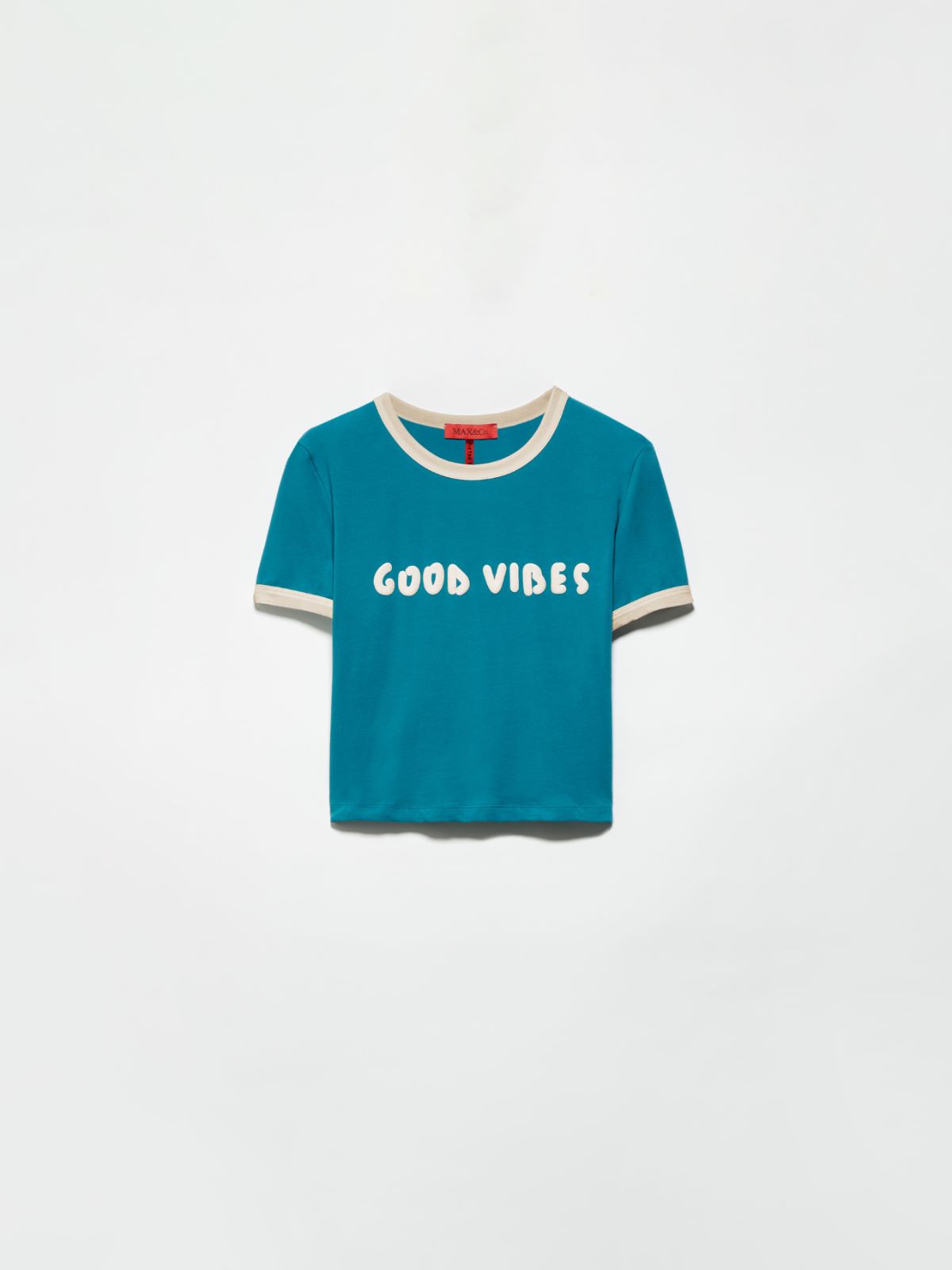 P. Terzini &Co.llaboration cropped T-shirt - PEACOCK GREEN - MAX&Co. - 5