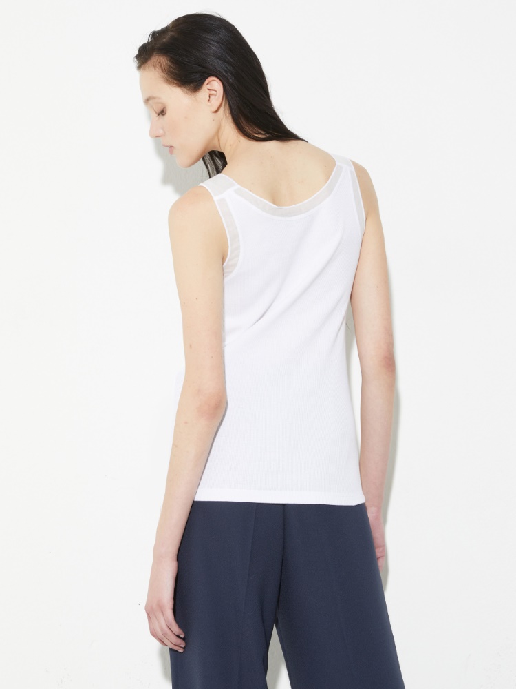 Ribbed cotton tank top - MAX&Co. - 2