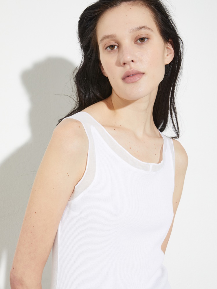 Ribbed cotton tank top - MAX&Co. - 3
