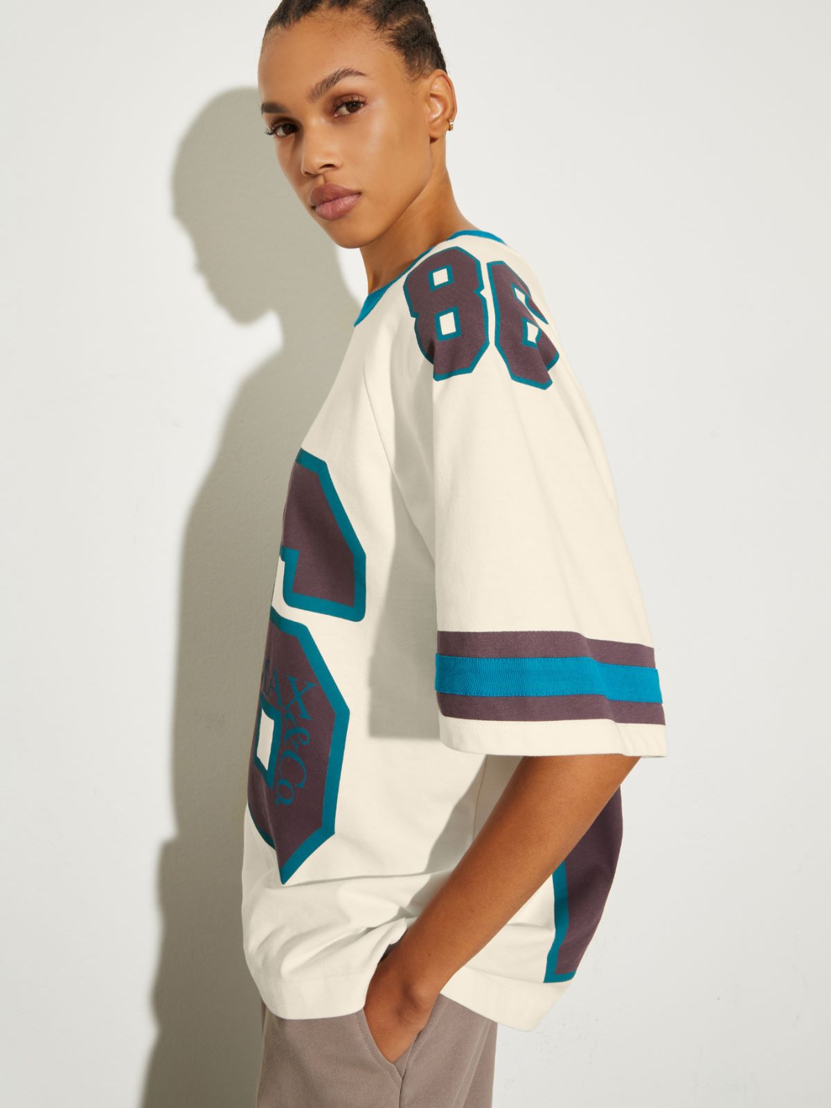 P. Terzini &Co.llaboration oversized T-shirt - MILK - MAX&Co. - 7