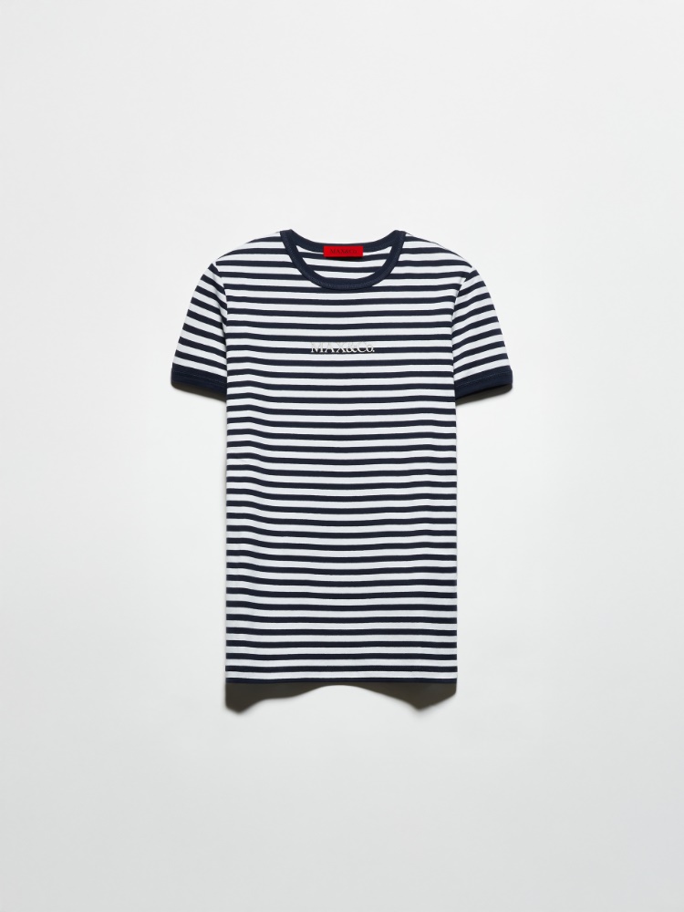 Slim-fit logo T-shirt - NAVY - MAX&Co.