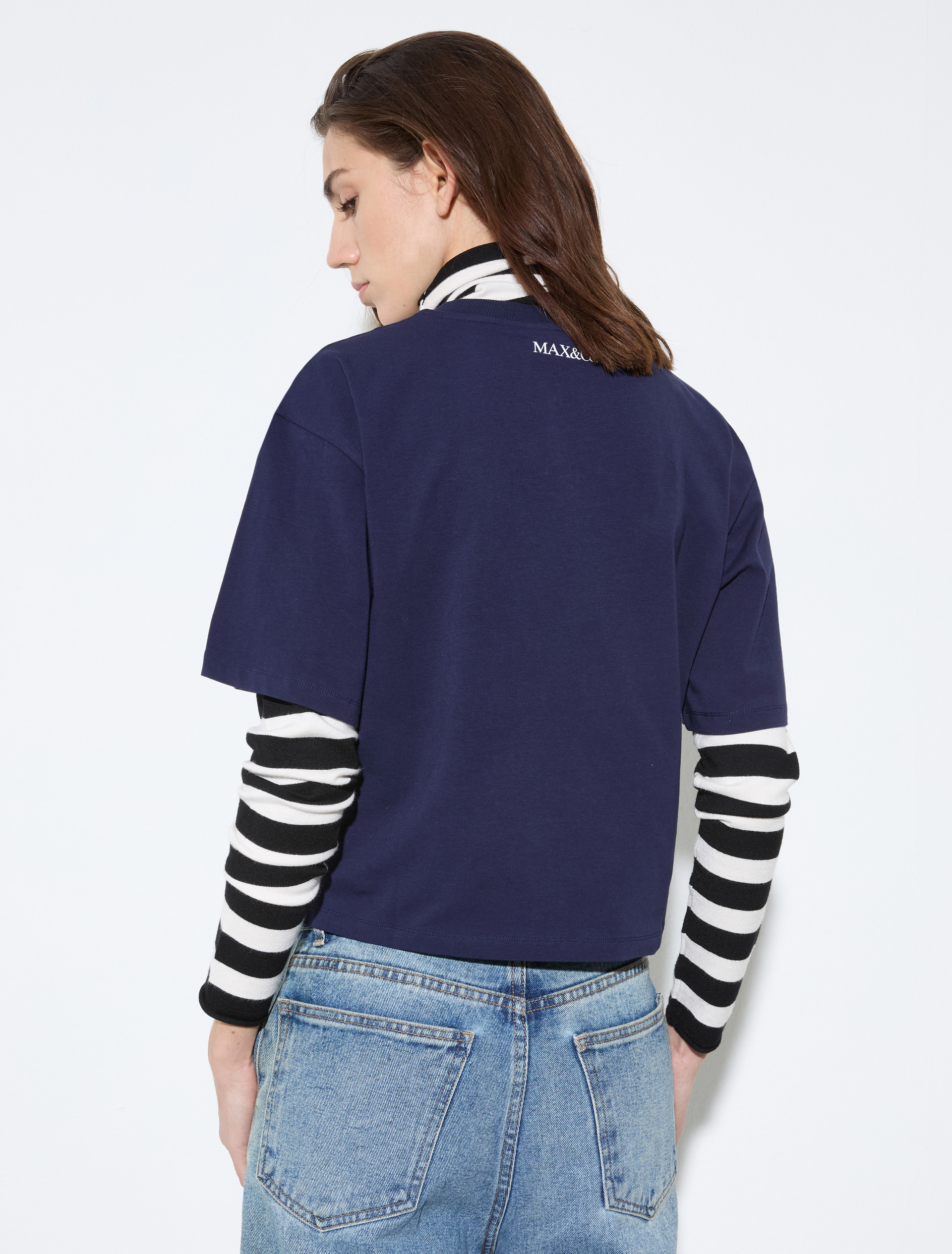 Boxy T-shirt with lettering, midnightblue | MAX&Co. Boxy T-shirt with lettering - MIDNIGHTBLUE - MAX&Co. - 2