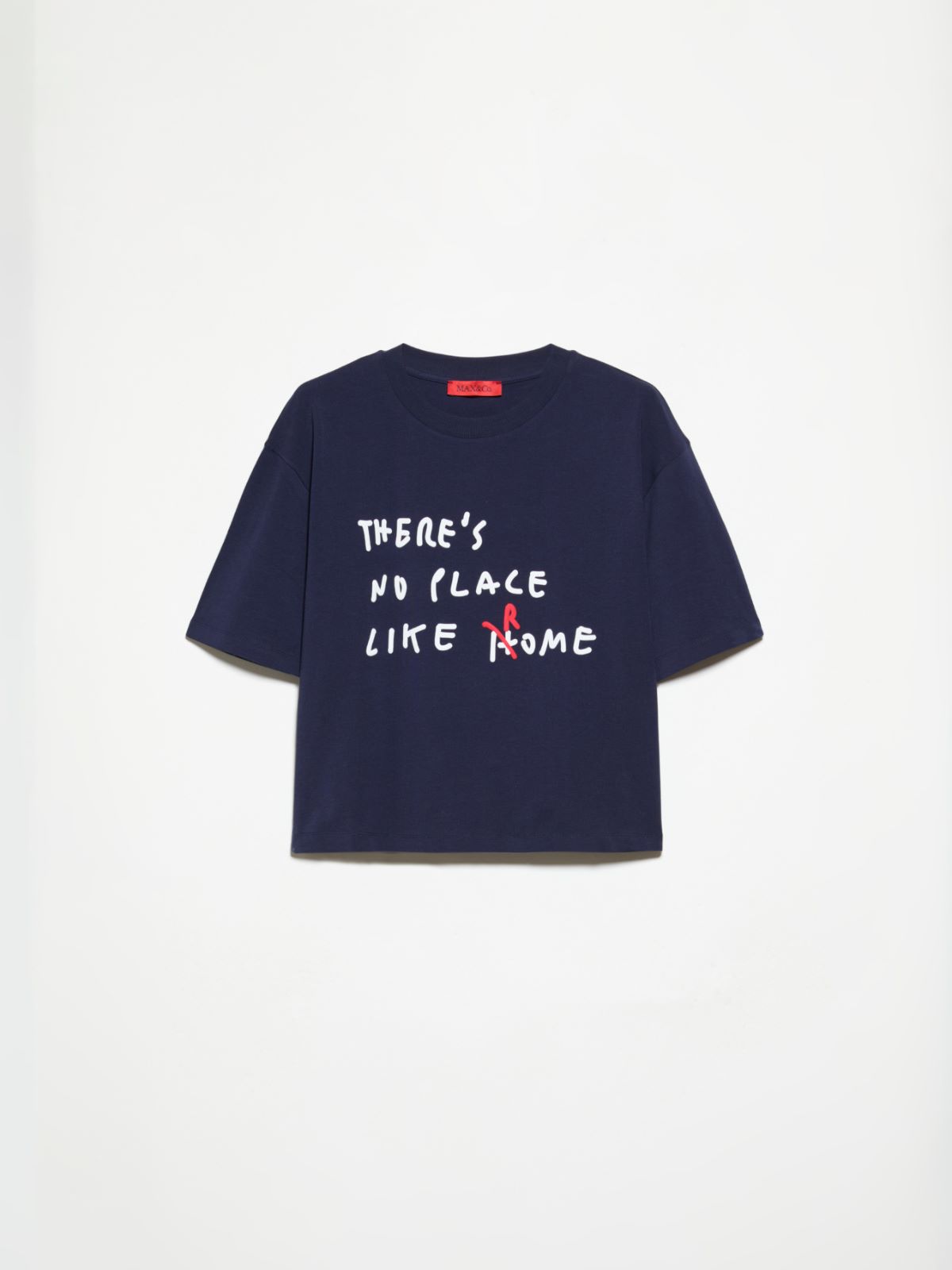 Boxy T-shirt with lettering - MIDNIGHTBLUE - MAX&Co. - 5