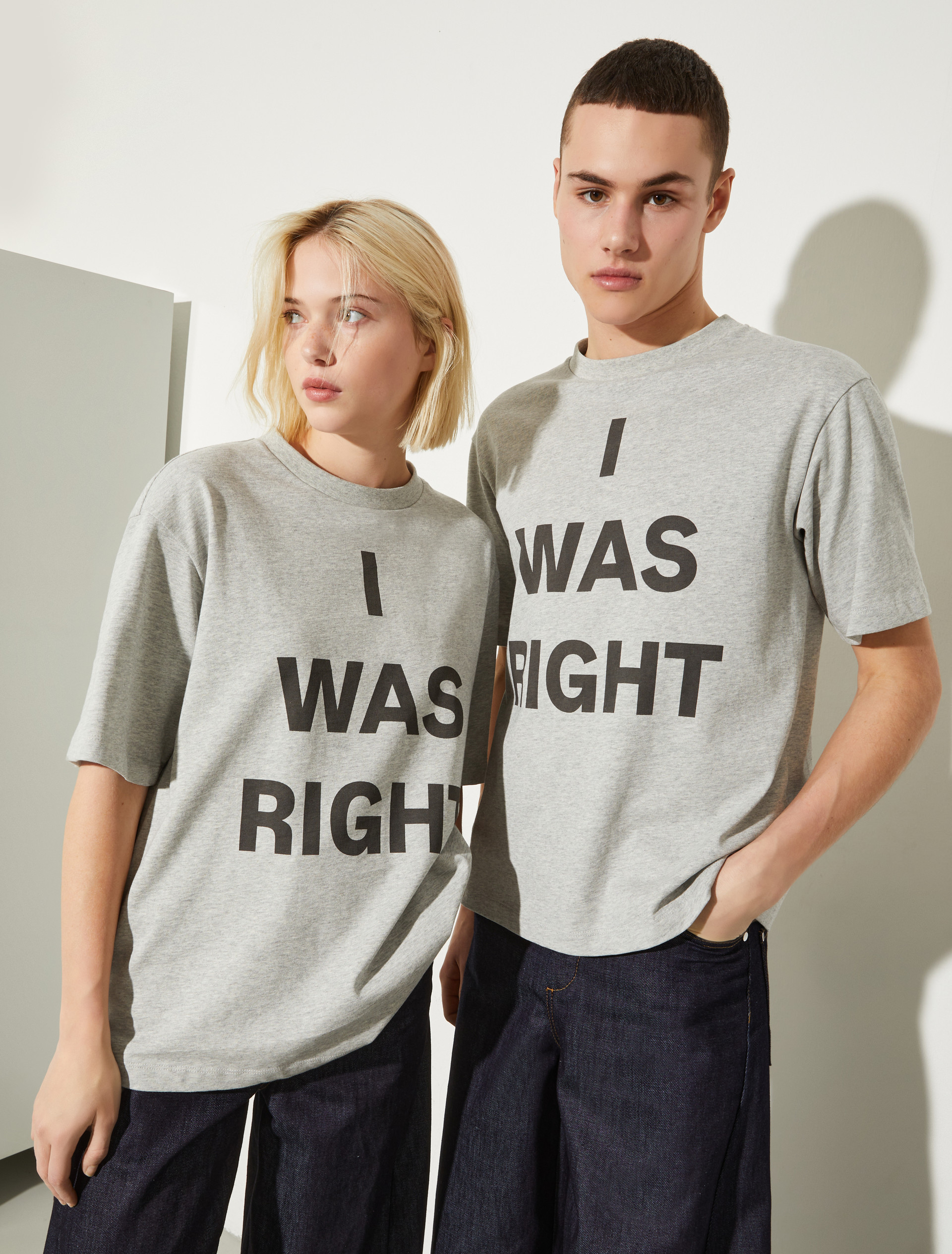 P. Terzini &Co.llaboration T-shirt, melange light grey | MAX&Co. P. Terzini &Co.llaboration T-shirt - MELANGE LIGHT GREY - MAX&Co.