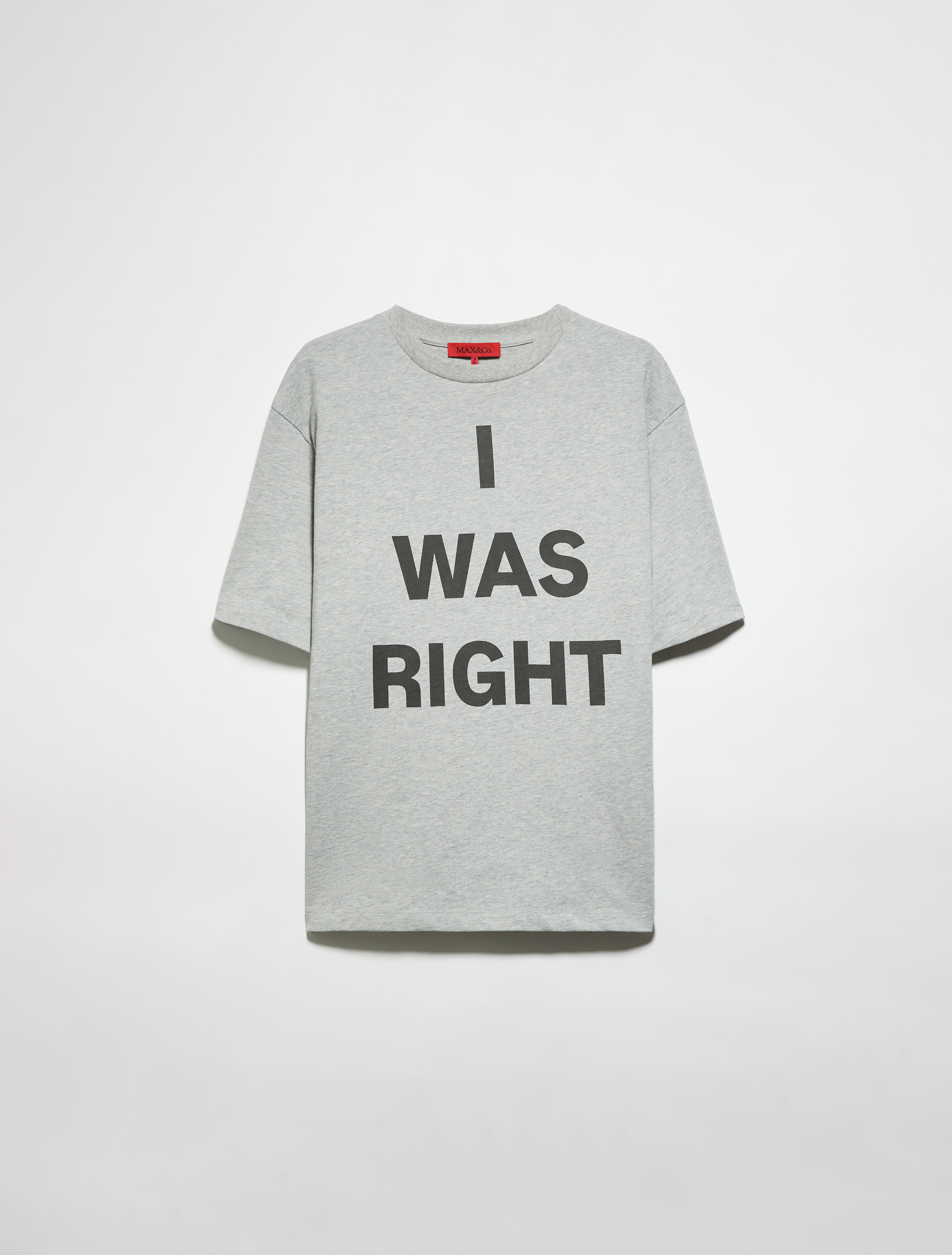 P. Terzini &Co.llaboration T-shirt, melange light grey | MAX&Co. P. Terzini &Co.llaboration T-shirt - MELANGE LIGHT GREY - MAX&Co. - 5