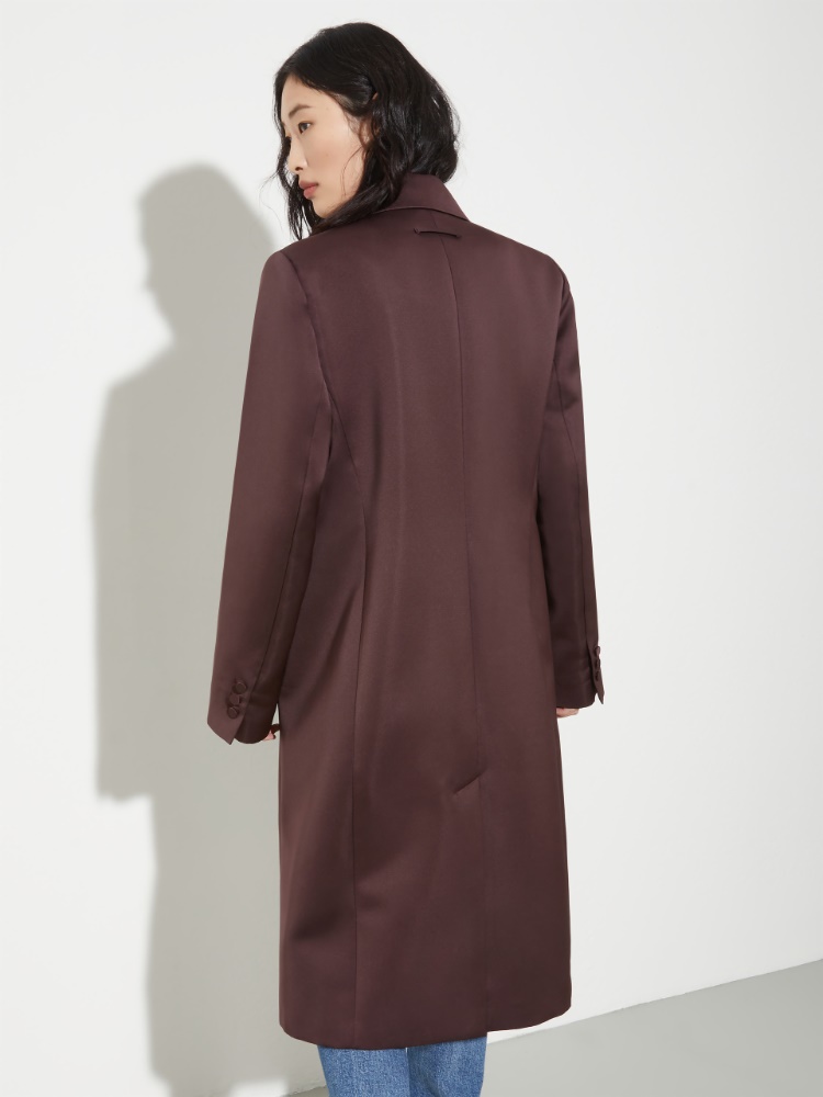 Double-breasted satin coat - MAX&Co. - 2