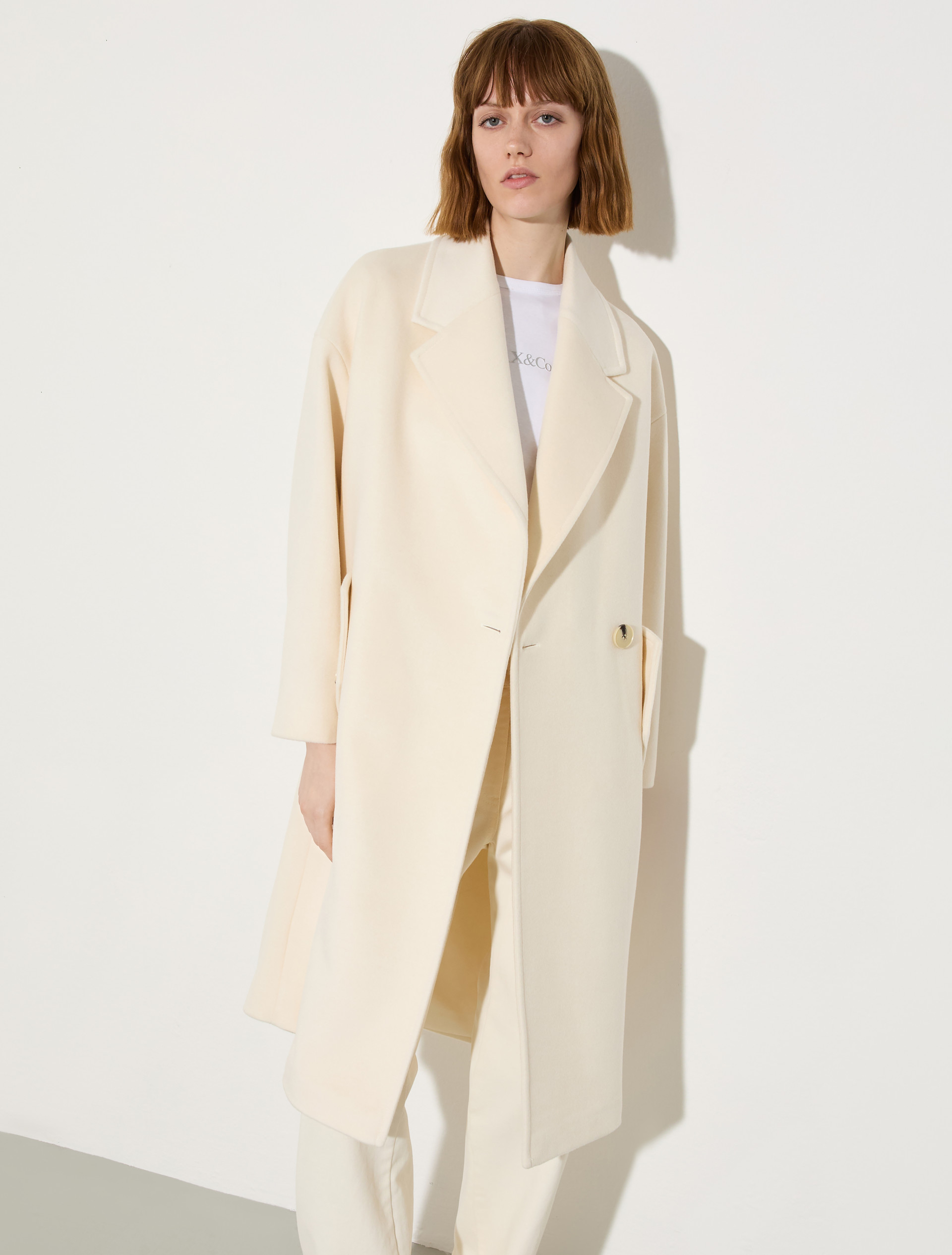 Cappotto in lana e cashmere, bianco | MAX&Co. Cappotto in lana e cashmere - BIANCO - MAX&Co.