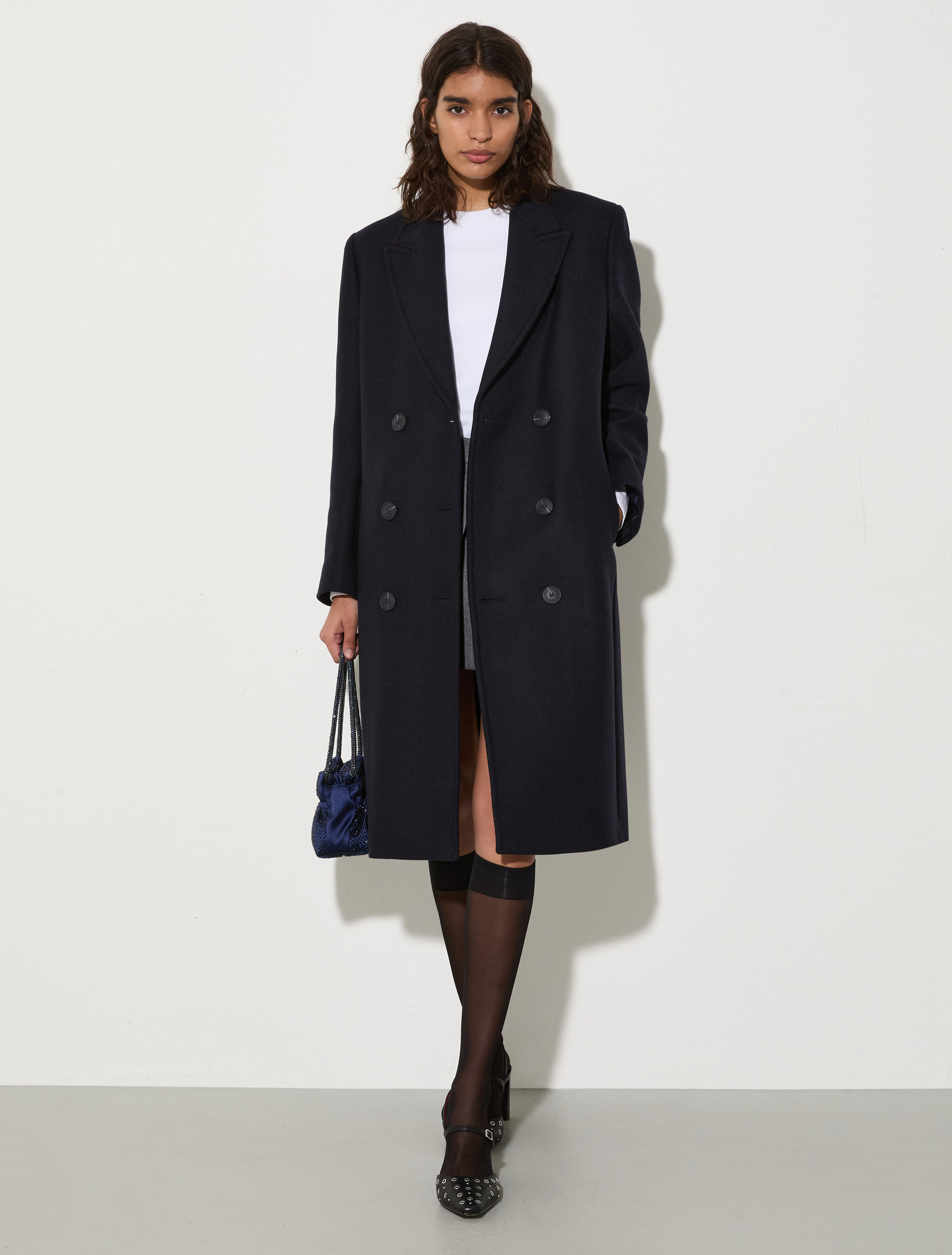 Wool-twill coat, navy | MAX&Co. Wool-twill coat - NAVY - MAX&Co. - 4