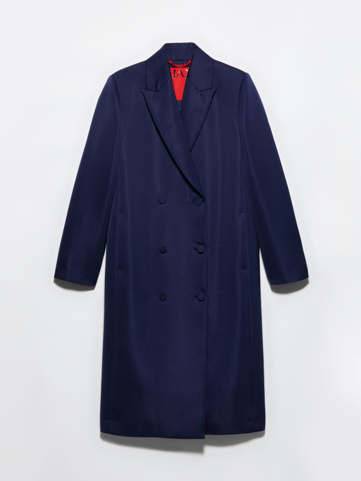 Double-breasted satin coat, navy | MAX&Co. Double-breasted satin coat - NAVY - MAX&Co. - 5