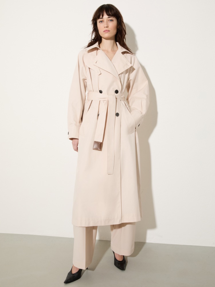 Trench in gabardine antigoccia - MAX&Co.