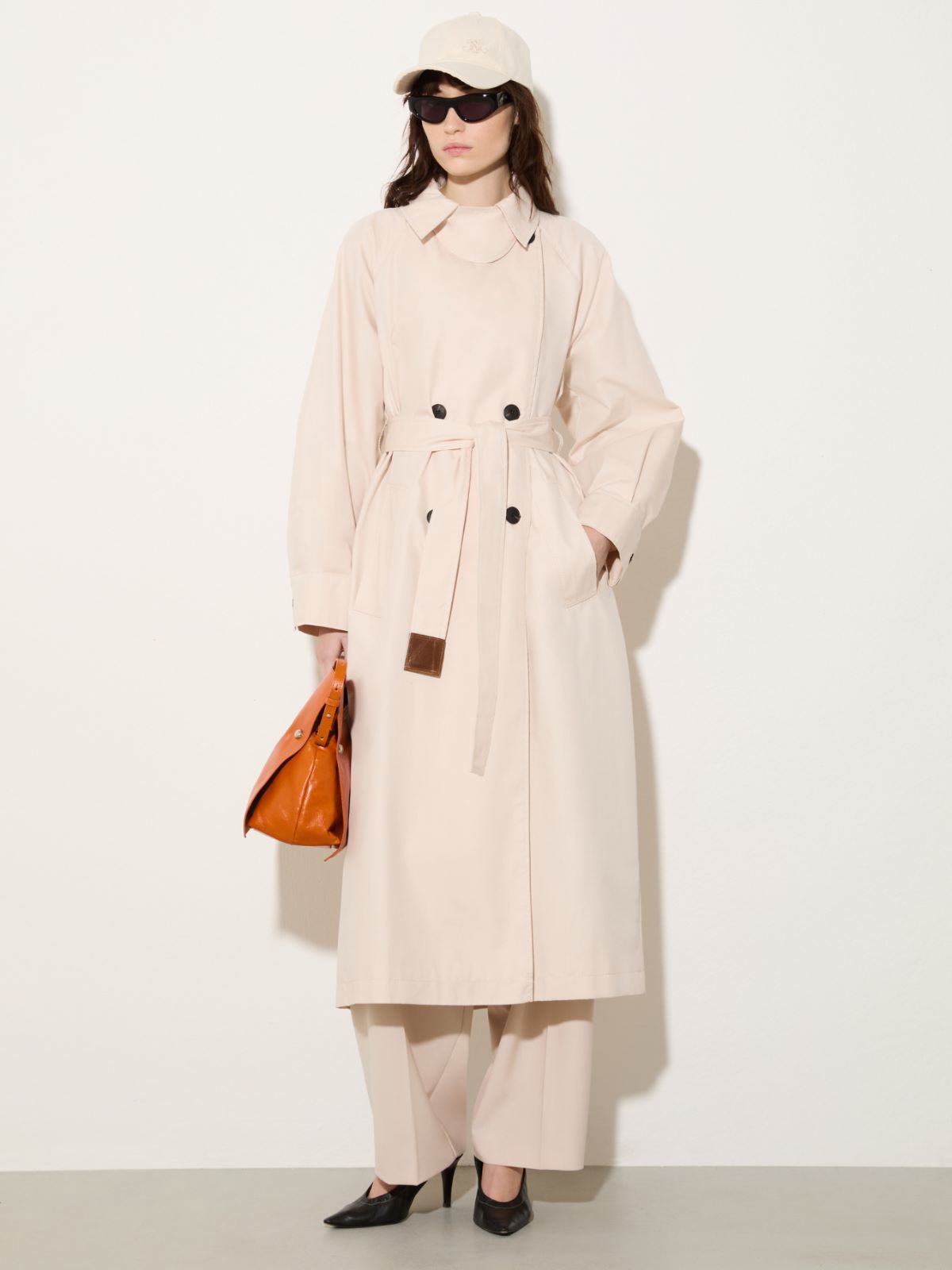 Gabardine trench coat, mother-of-pearl | MAX&Co. Gabardine trench coat - MOTHER-OF-PEARL - MAX&Co. - 4