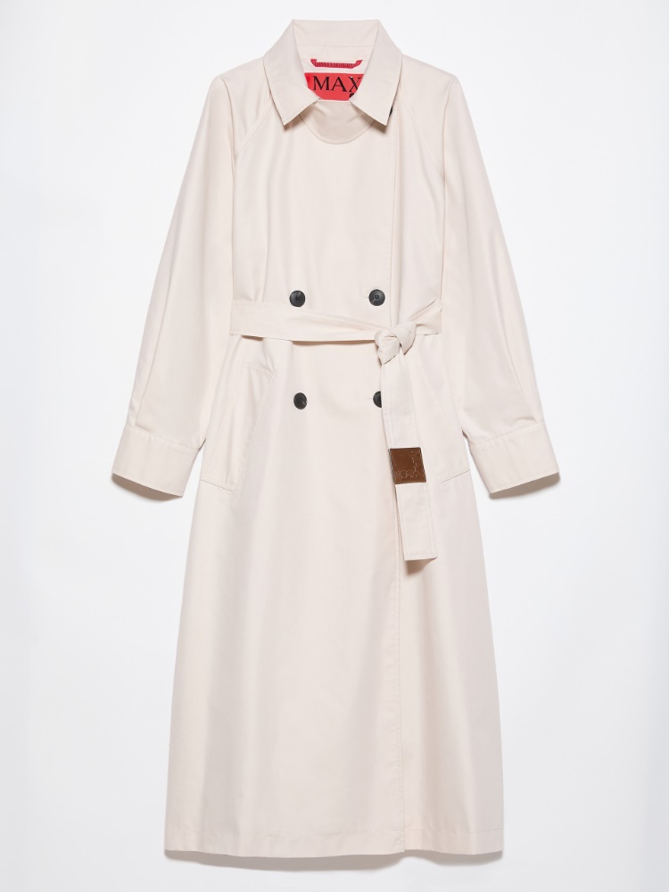 Gabardine trench coat - MOTHER-OF-PEARL - MAX&Co.