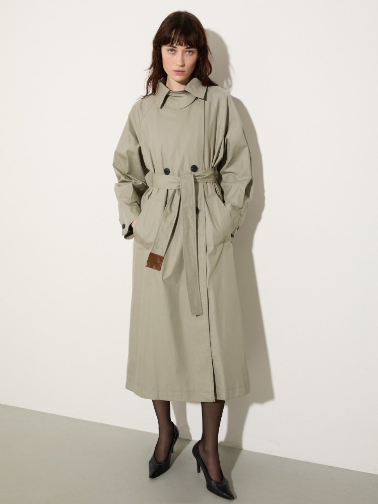Trench in gabardine antigoccia - MAX&Co.