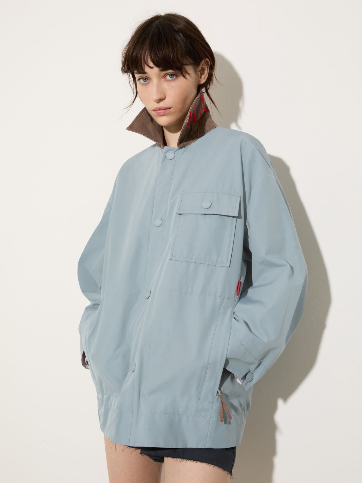 Water-repellent shacket - LIGHT BLUE - MAX&Co.