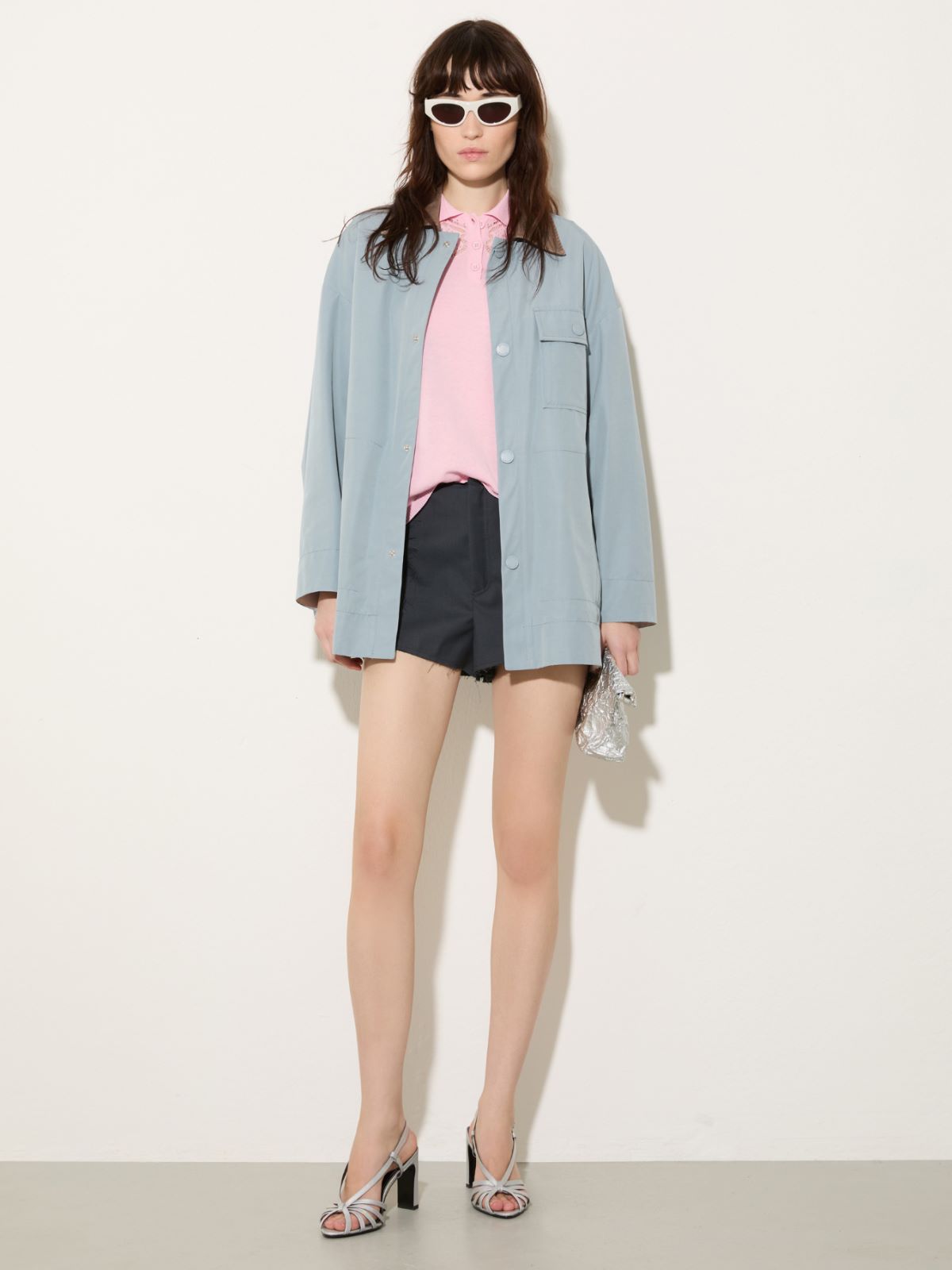 Water-repellent shacket - LIGHT BLUE - MAX&Co. - 4