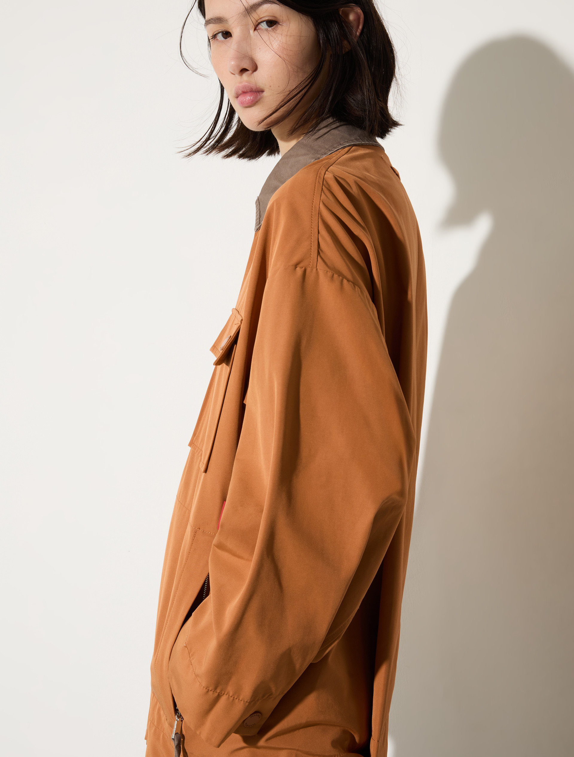 Water-repellent shacket - TERRA COTTA - MAX&Co. - 3