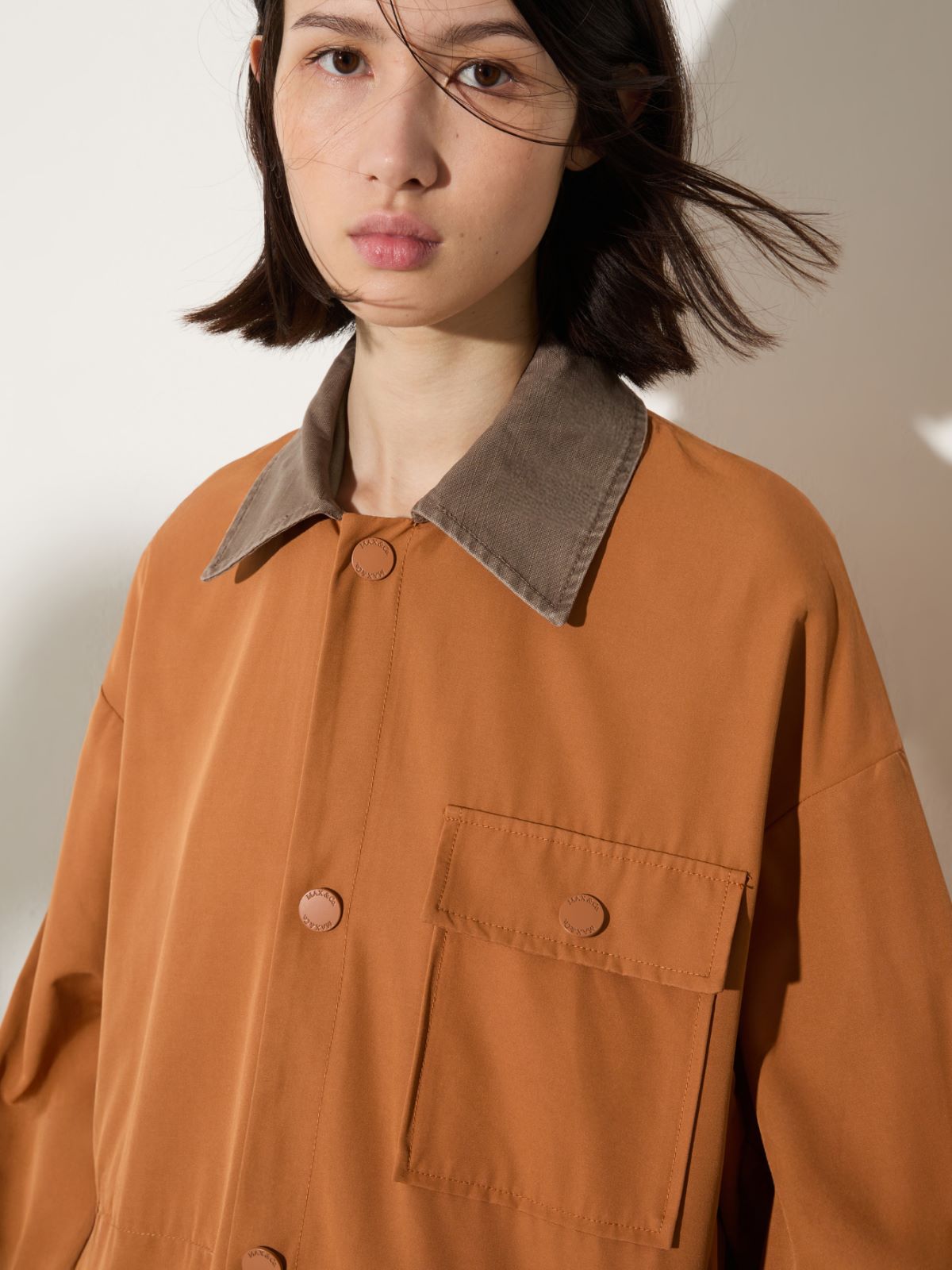 Water-repellent shacket - TERRA COTTA - MAX&Co. - 7