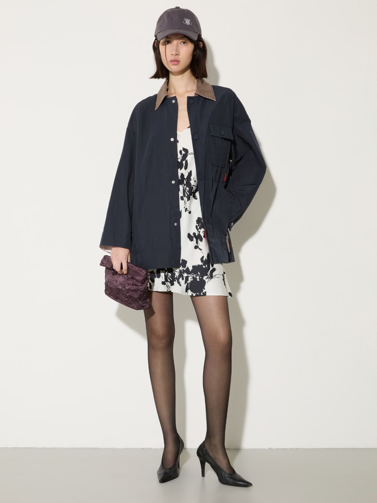 Water-repellent shacket - NAVY - MAX&Co. - 4