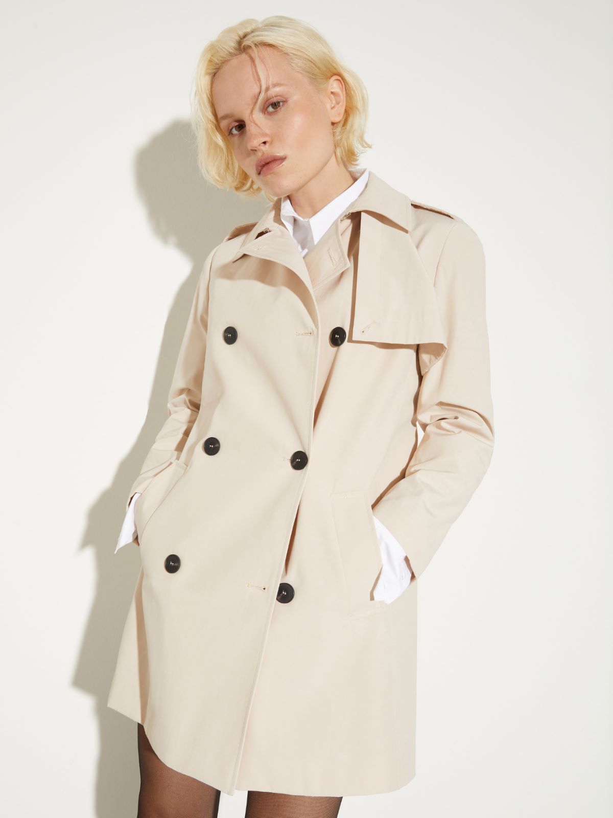 Water-repellent trench coat - BEIGE - MAX&Co.