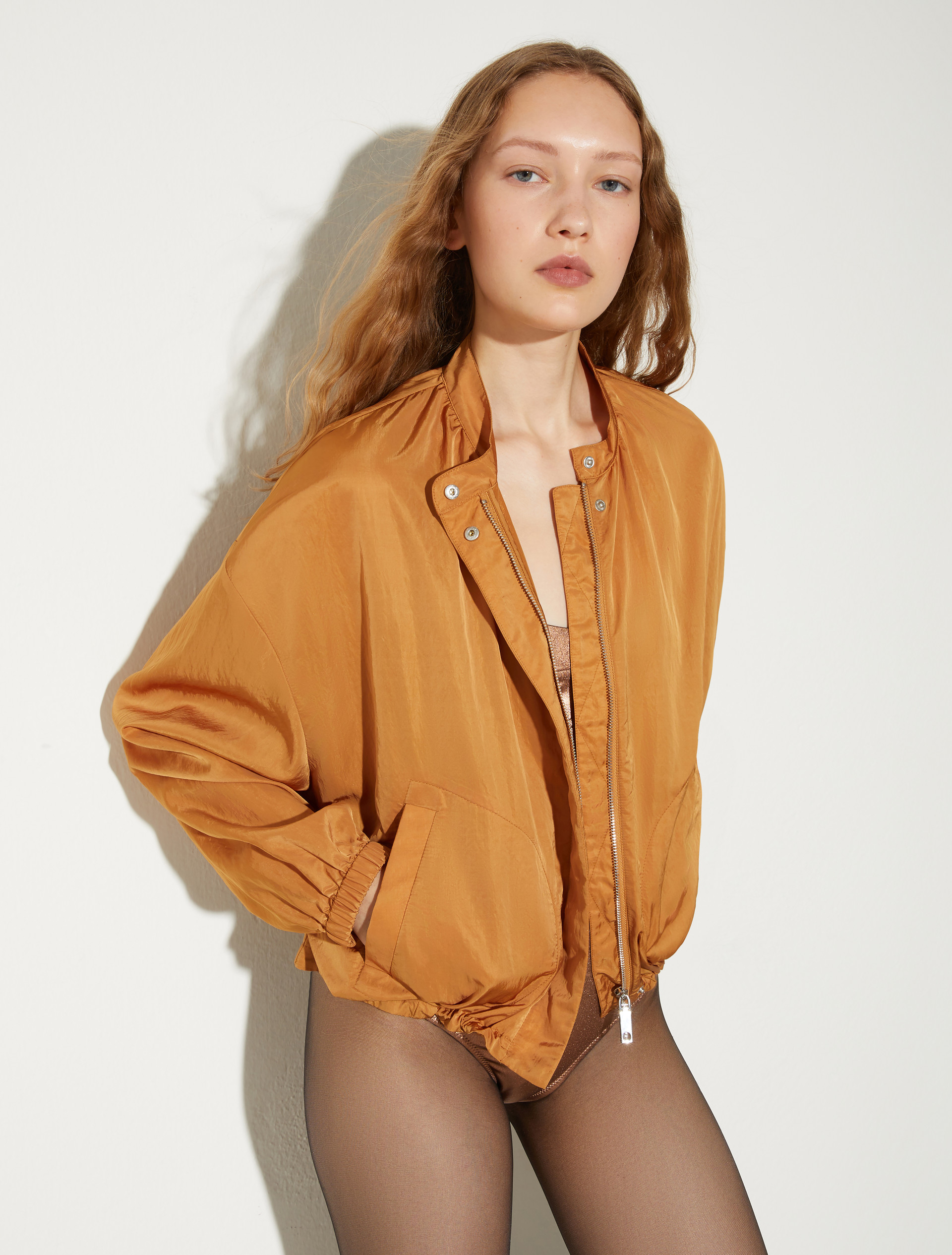 Lighweight bomber jacket - TERRA COTTA - MAX&Co.