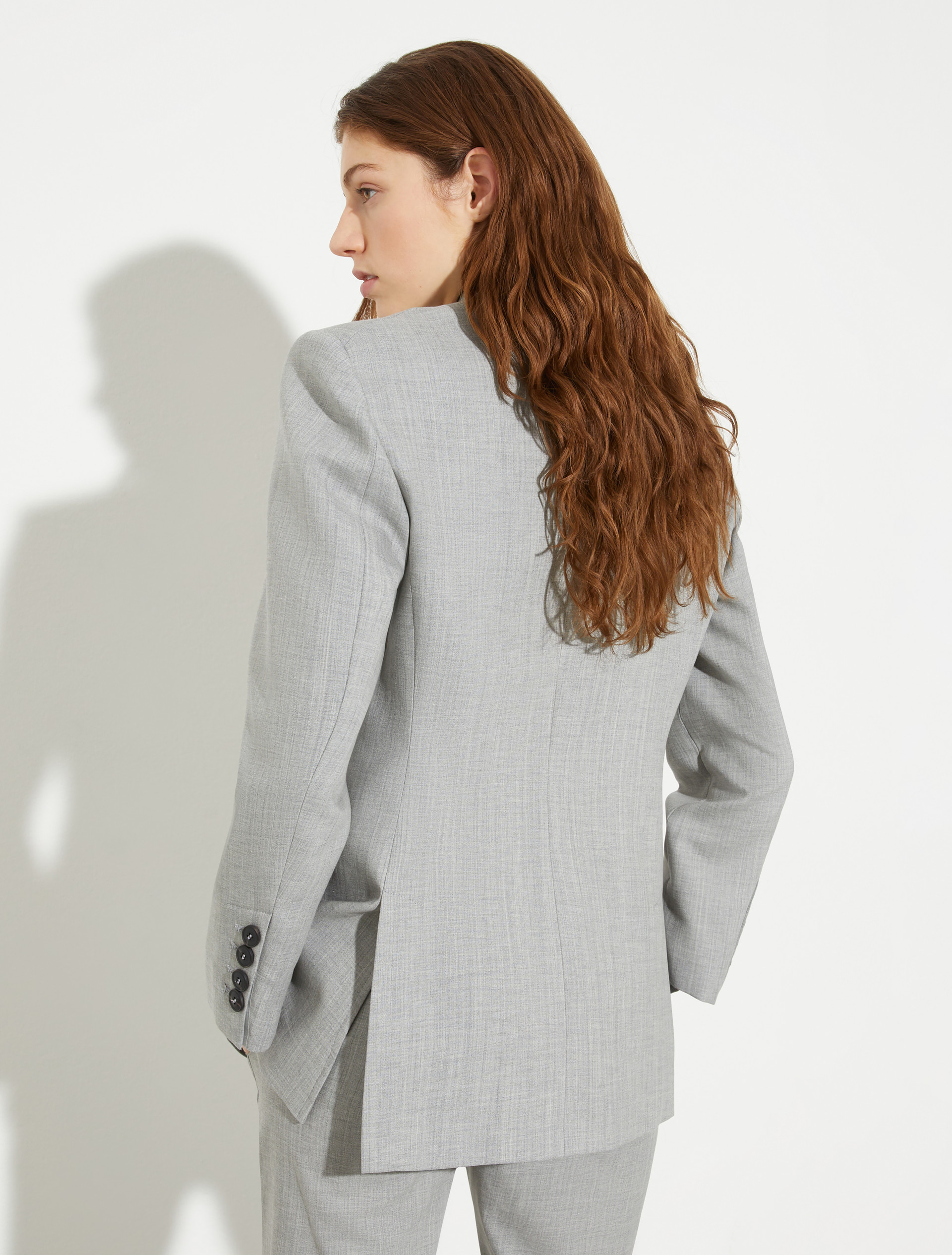 Wool and cotton-blend blazer - GREY - MAX&Co. - 2