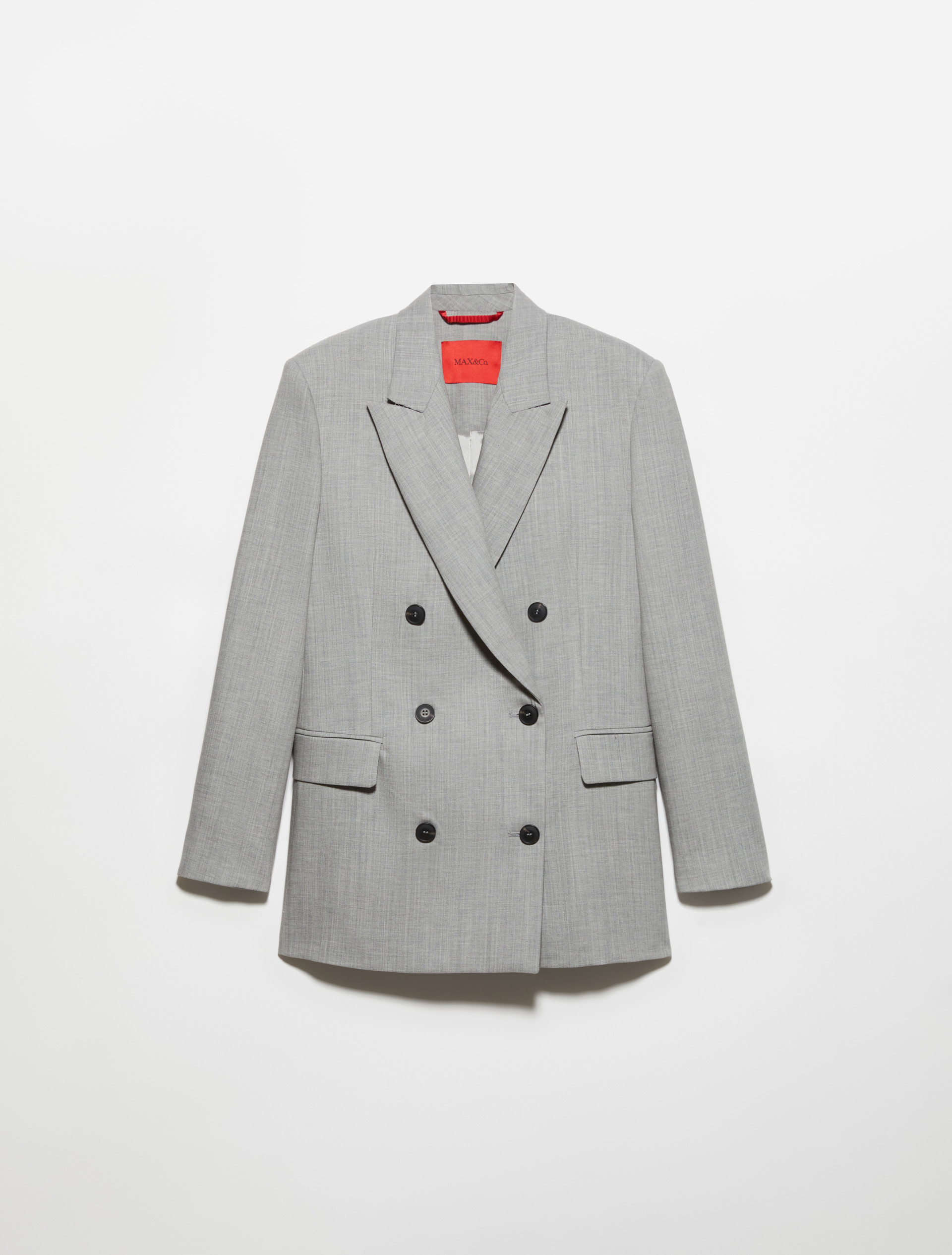 Wool and cotton-blend blazer - GREY - MAX&Co. - 5