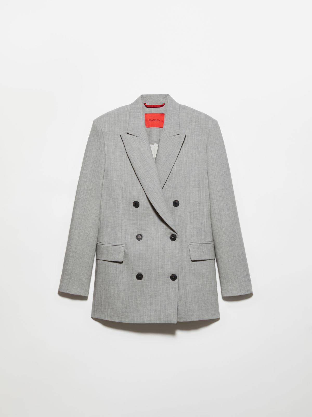 Wool and cotton-blend blazer - GREY - MAX&Co. - 5