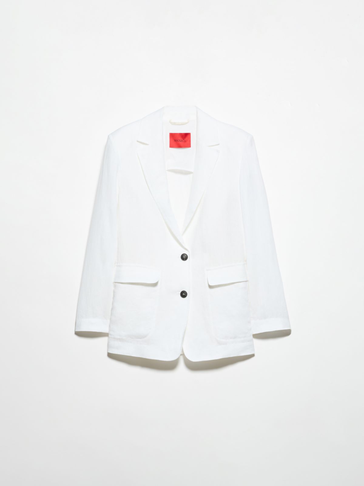 Pure linen blazer - WHITE - MAX&Co. - 5