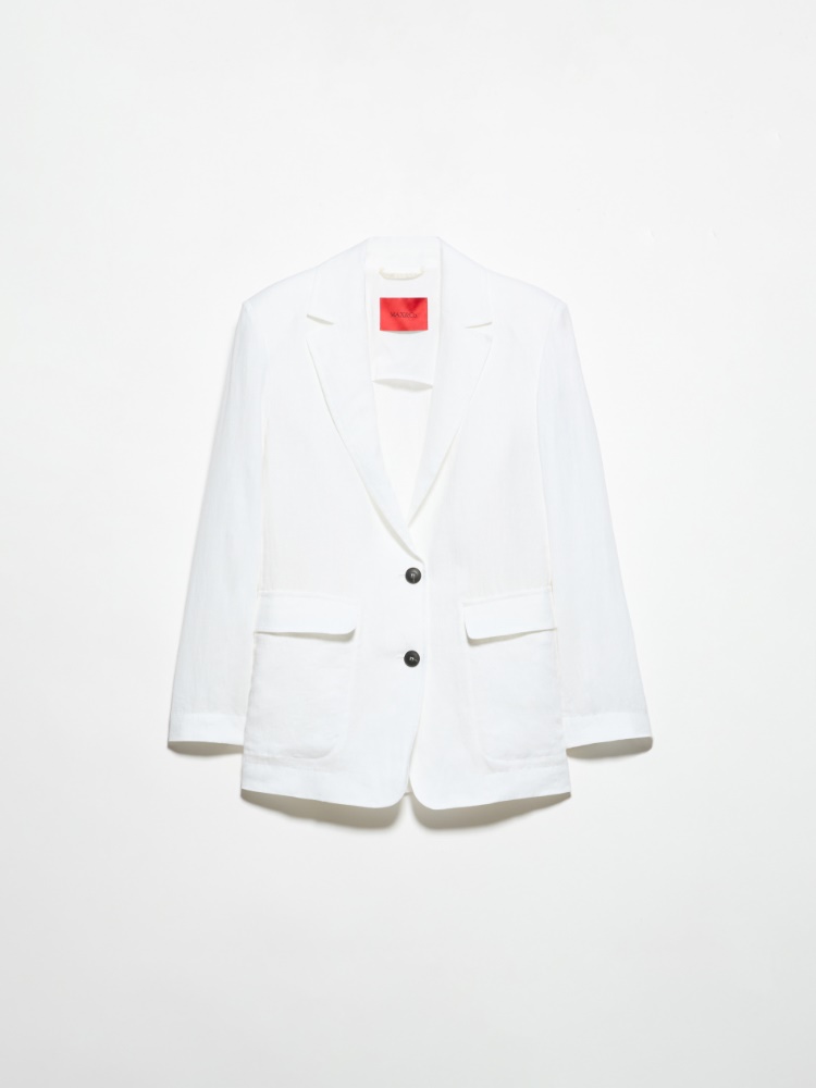 Pure linen blazer - WHITE - MAX&Co.