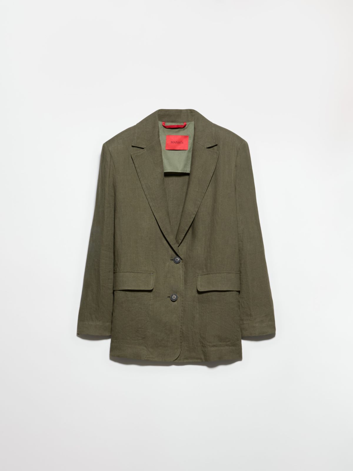 Pure linen blazer - KAKI - MAX&Co. - 5