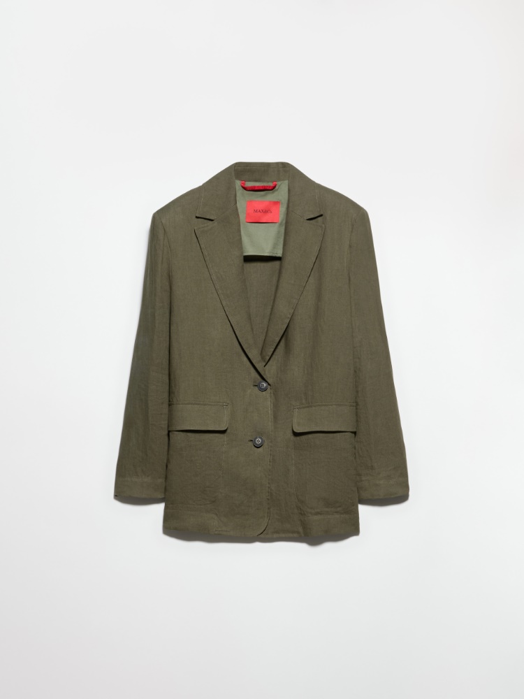 Pure linen blazer - KAKI - MAX&Co.