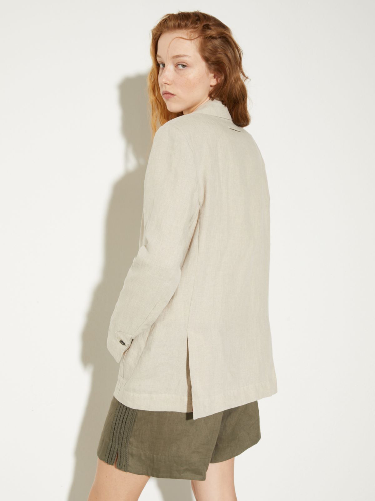 Pure linen blazer - OFF-WHITE - MAX&Co. - 2