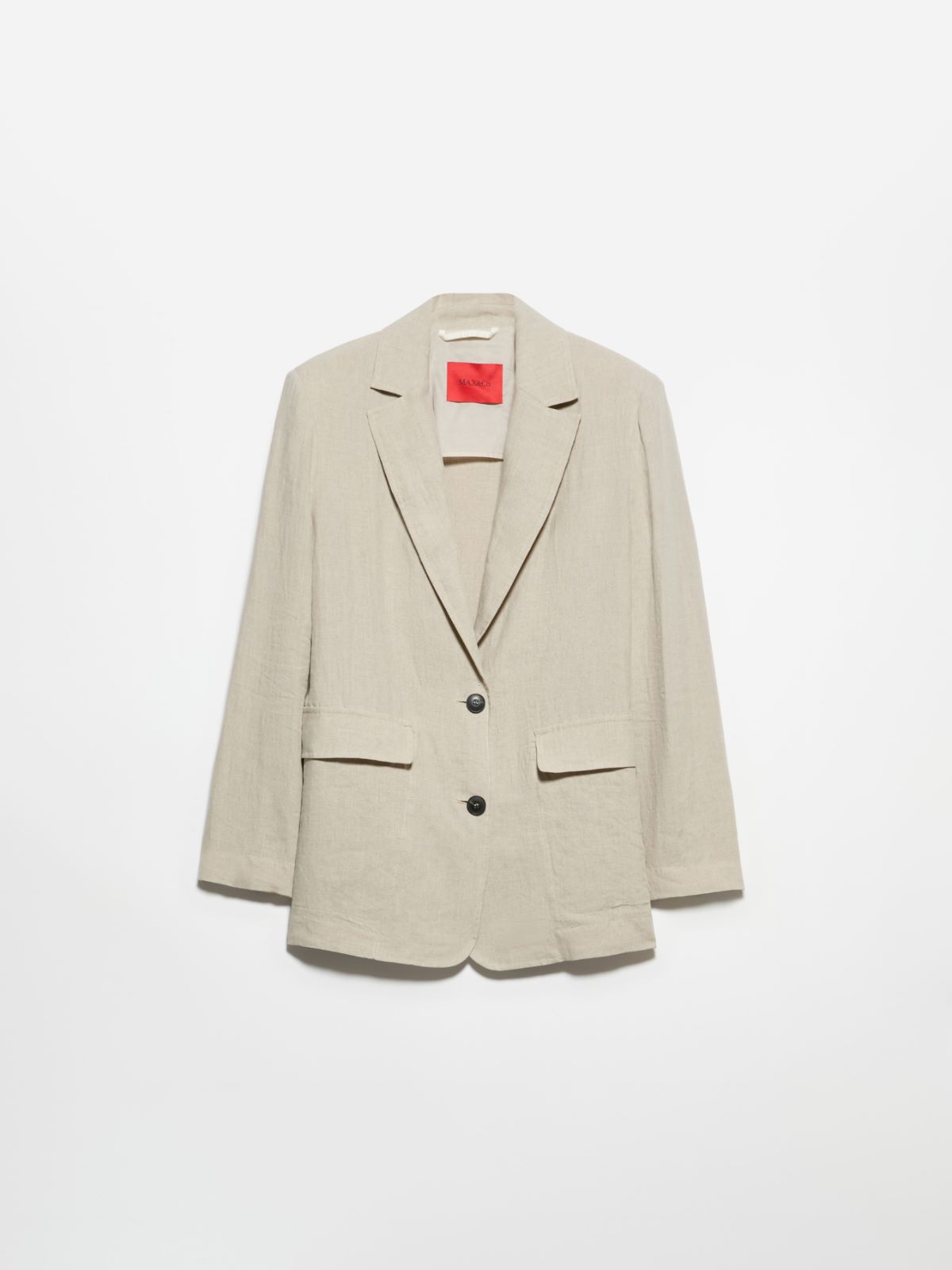 Pure linen blazer - OFF-WHITE - MAX&Co. - 5