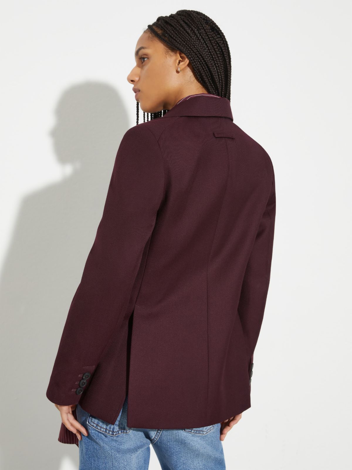 Wool-blend blazer - BORDEAUX - MAX&Co. - 2