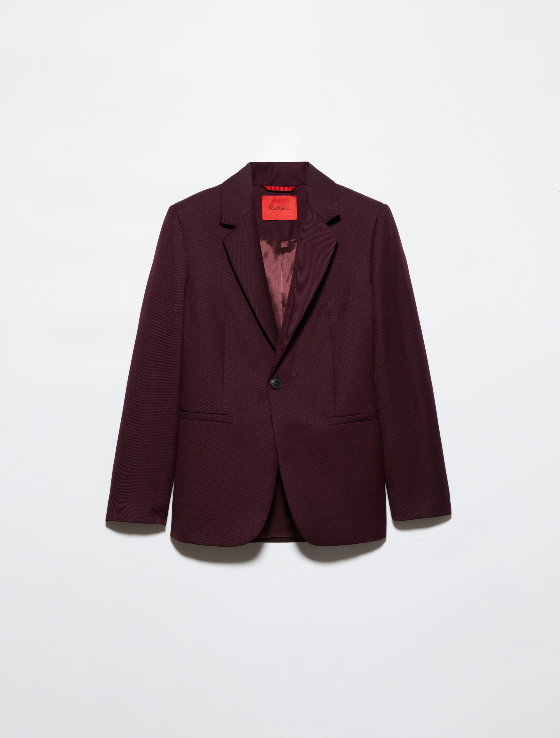 Wool-blend blazer - BORDEAUX - MAX&Co. - 5