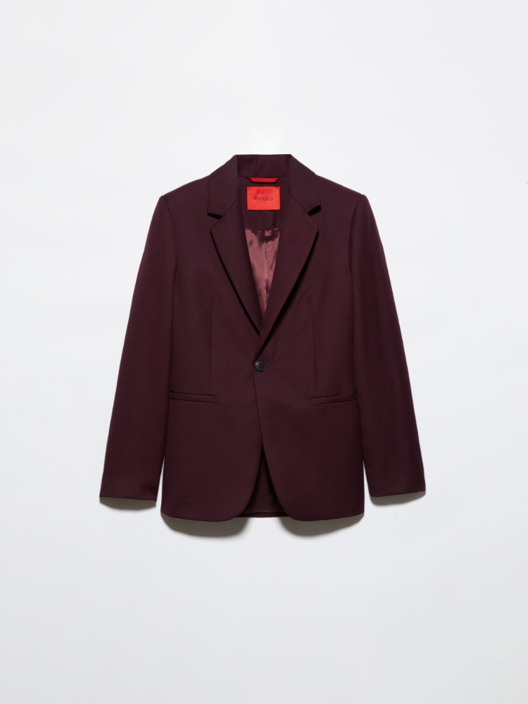 Wool-blend blazer - BORDEAUX - MAX&Co.