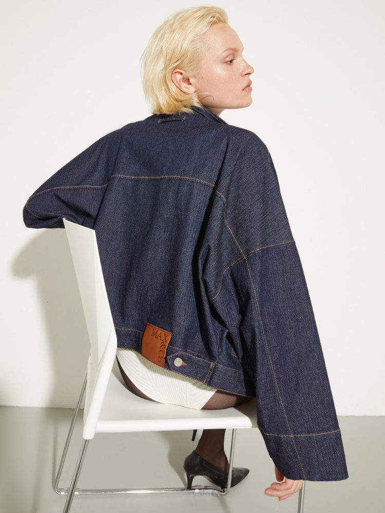Textured denim bomber jacket - MAX&Co. - 2