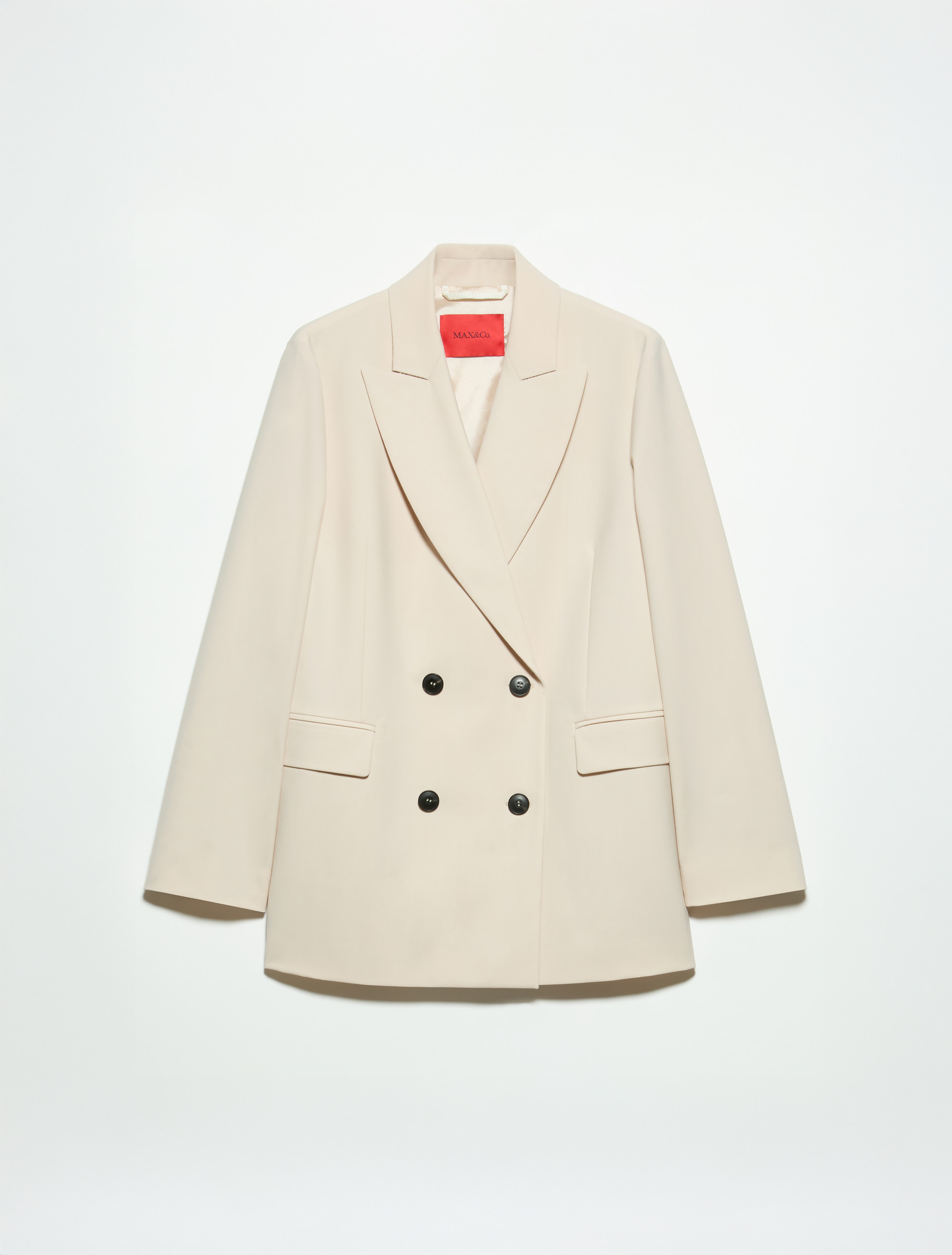 Double-breasted wool-blend blazer - BEIGE - MAX&Co. - 5