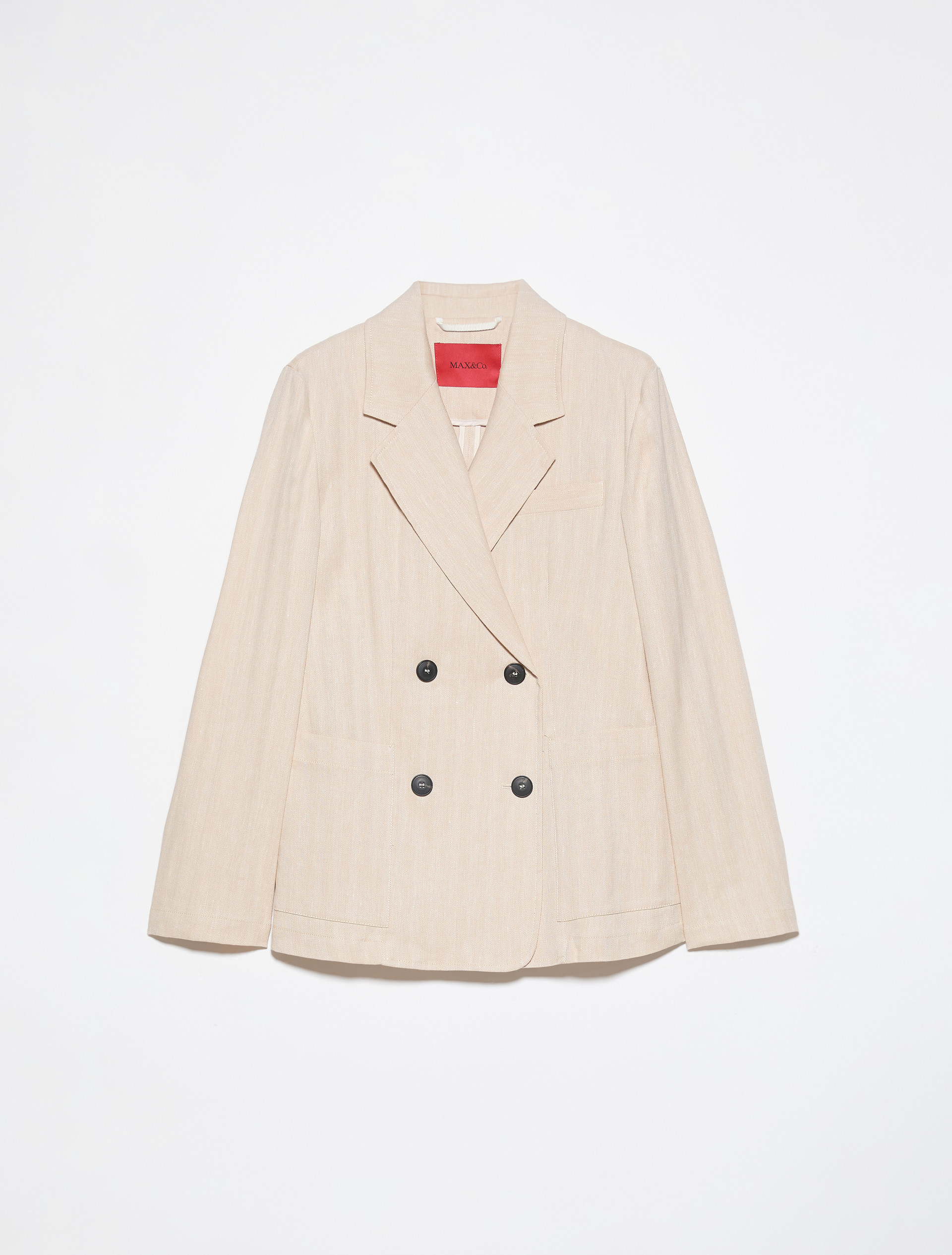 Blazer en lin et coton mélangé - CHANVRE - MAX&Co. - 5