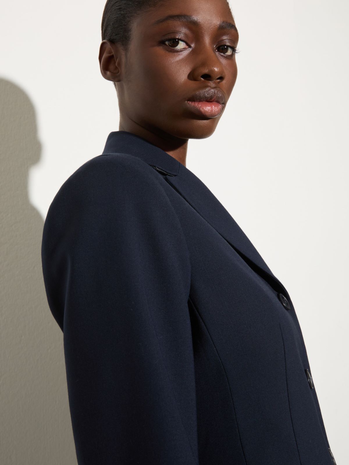 Slim-fit wool-blend blazer - NAVY - MAX&Co. - 3