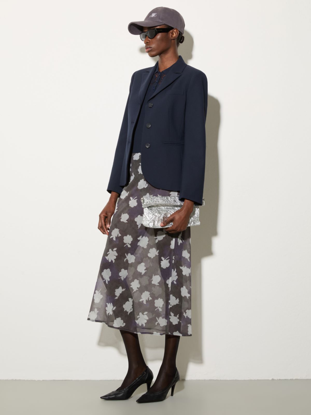 Slim-fit wool-blend blazer - NAVY - MAX&Co. - 4