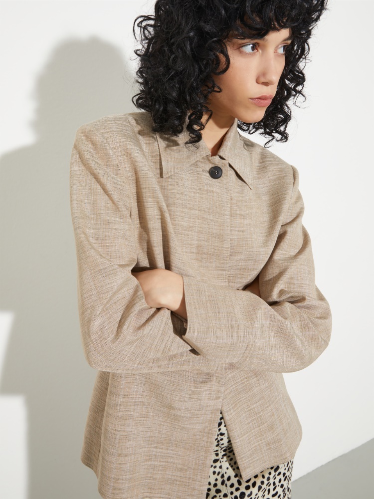 Slim-fit slubby grisaille jacket - MAX&Co. - 3