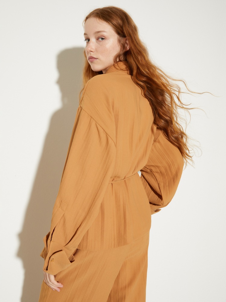 Crinkled envers-satin shacket - MAX&Co. - 2