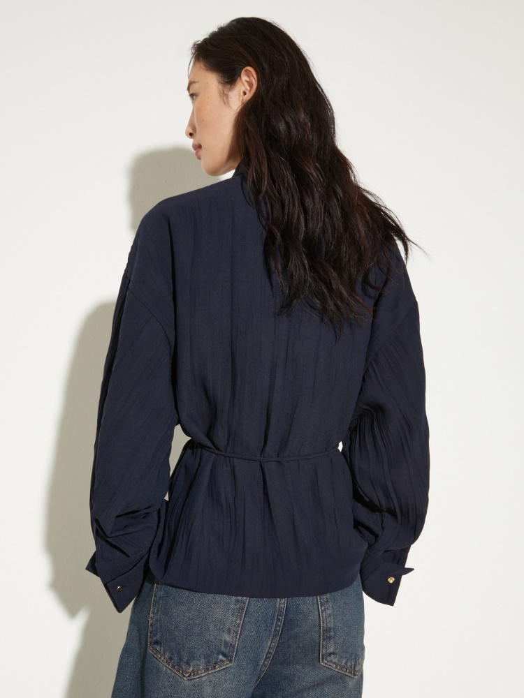Crinkled envers-satin shacket - MAX&Co. - 2
