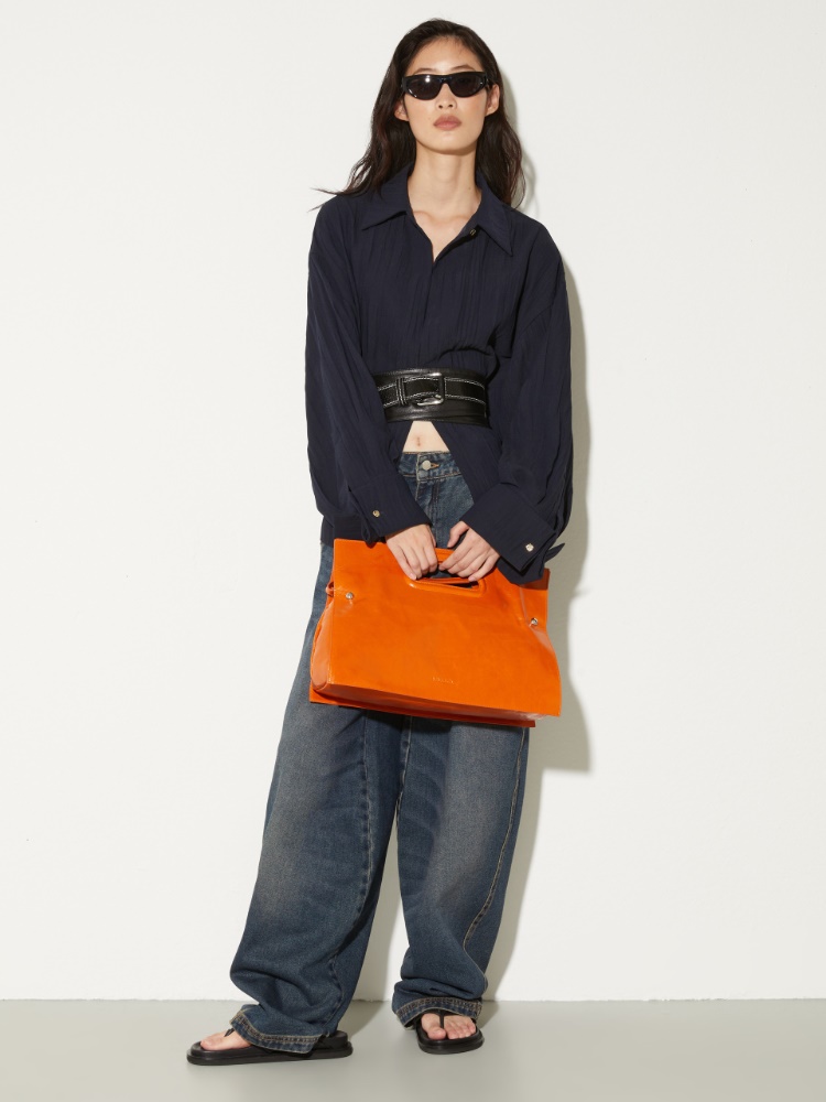 Crinkled envers-satin shacket - MAX&Co. - 5