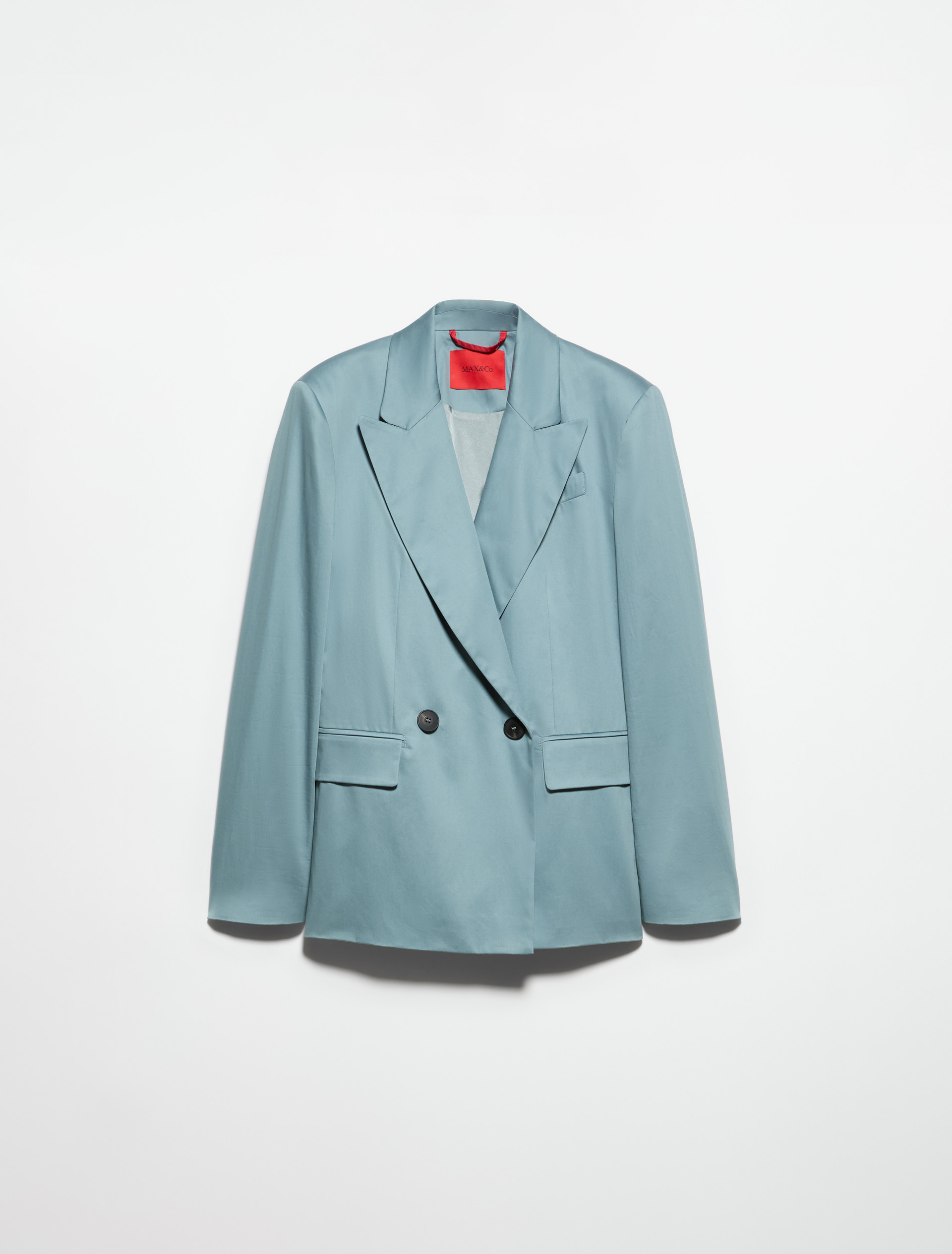 Double-breasted satin blazer - QUARTZ - MAX&Co. - 5