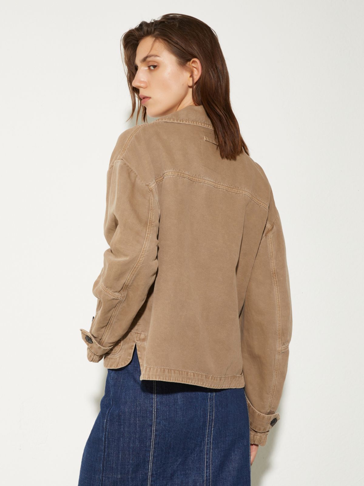 Oversized workwear jacket - COCOA - MAX&Co. - 2