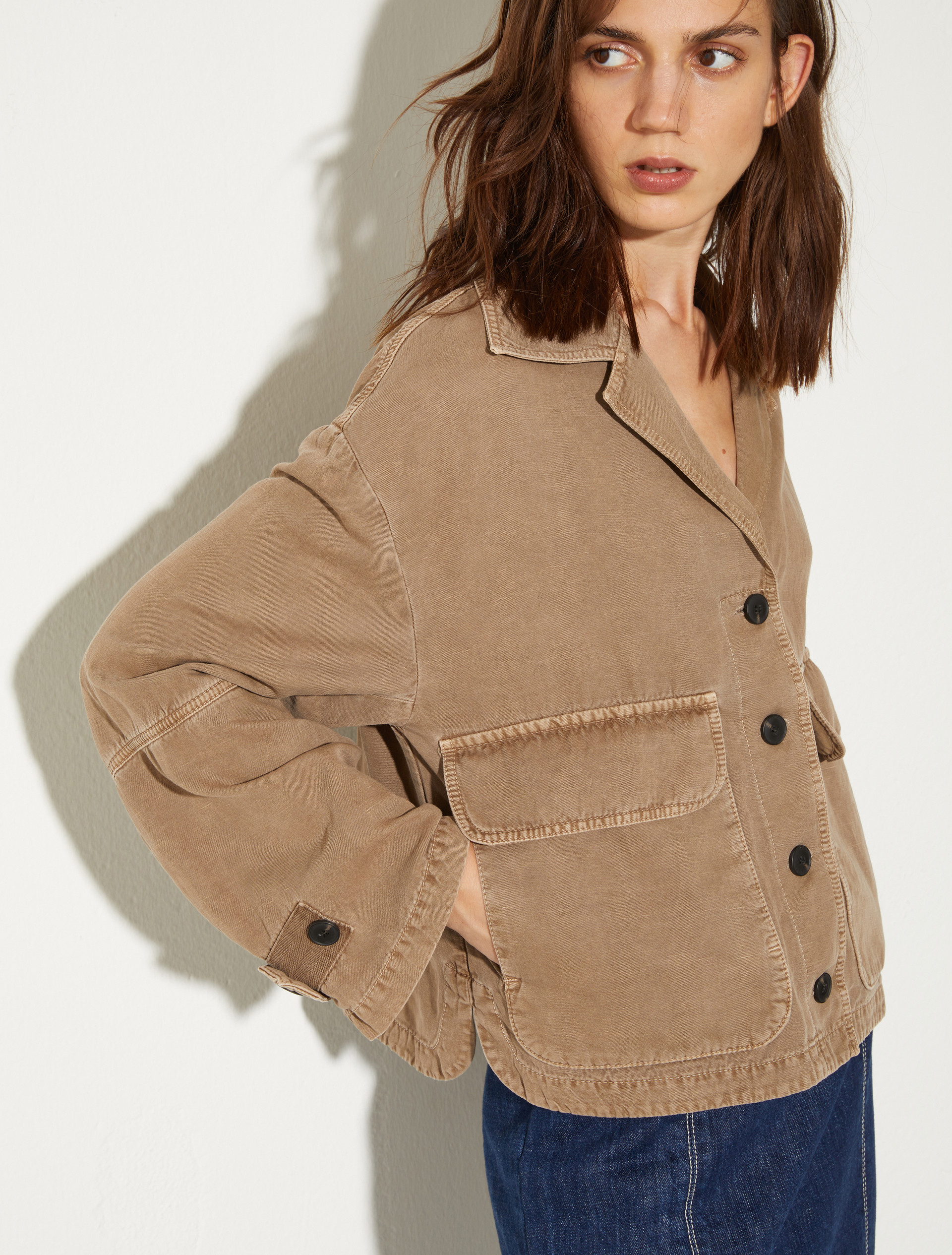 Oversized workwear jacket - COCOA - MAX&Co. - 3